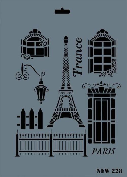 Stencil Boyama Şablonu 25x35 cm. NEW-228