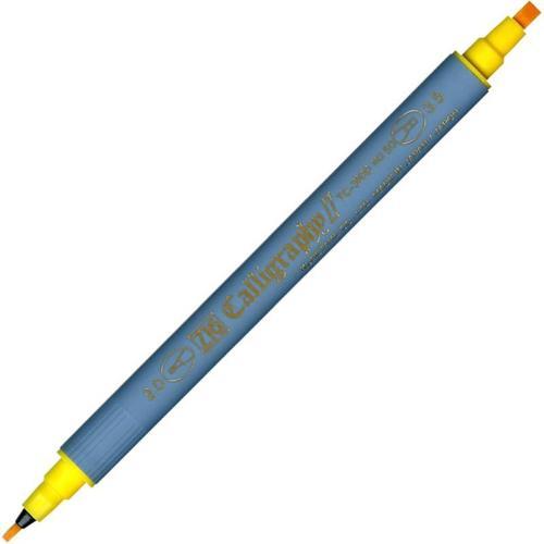 Kaligrafi Kalemi Çift Uçlu 2 mm. + 3.5 mm. Sarı