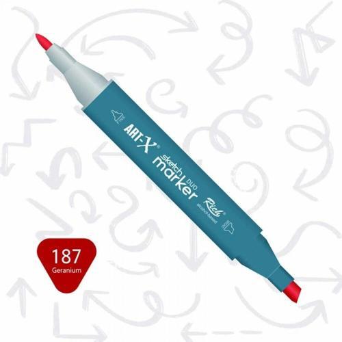 Supertrend Sketch Marker Duo Çift Uçlu Marker Kalem 187 Geranium