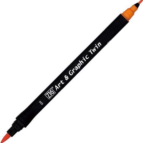 Art & Graphic Twin Marker Çizim Kalemi 24 Scarlet