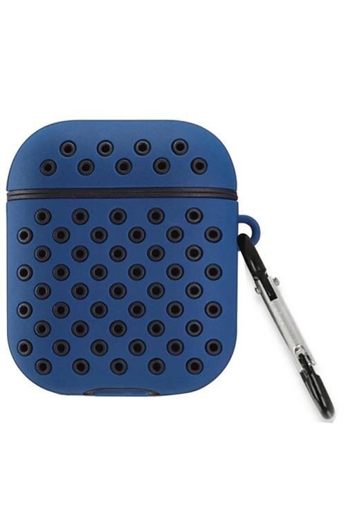 Airpods 2 (2.nesil) Spor Delikli Kılıf - Lacivert-Siyah-(5796)