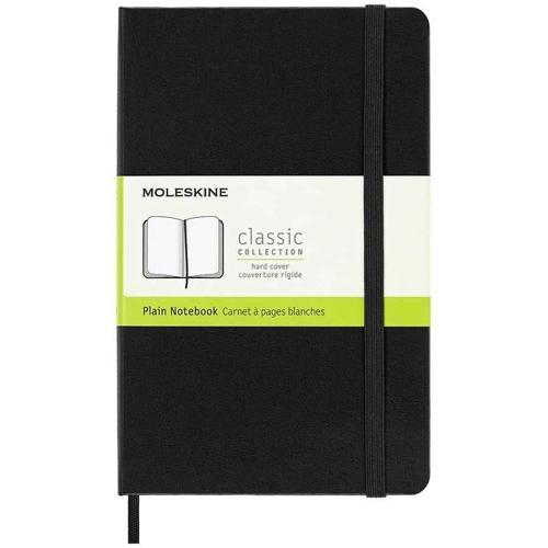 Sert Kapak Çizgisiz Defter M Boy 11.5x18 cm. 208 Sayfa Siyah