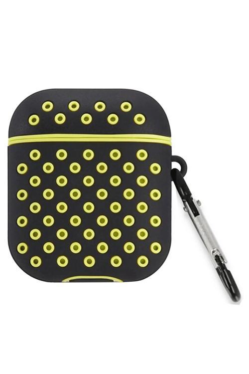 Airpods 3 (3.nesil) Spor Delikli Kılıf - Siyah-Sarı-(5796)