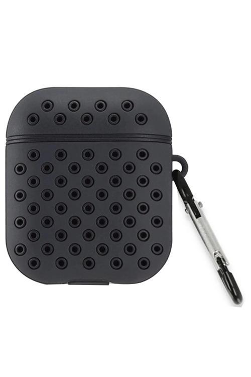 Airpods 3 (3.nesil) Spor Delikli Kılıf - Siyah-Siyah-(5796)