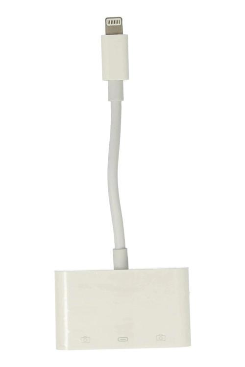 APR23 Iphone Otg 3in1 - Beyaz-(5796)