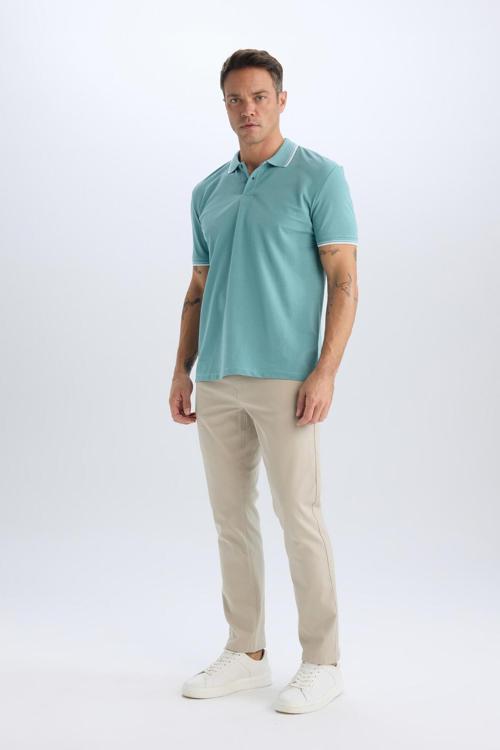 Chino Kanvas Pantolon Slim Fit Dar Kesim Cepli Düz Paça C2401Ax24Sp