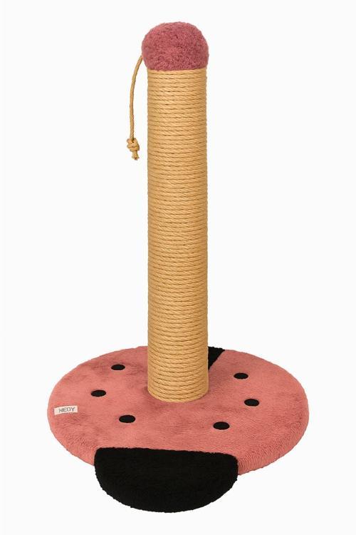 Pet Uğur Böceği Kedi Tırmalama Platformu Pembe