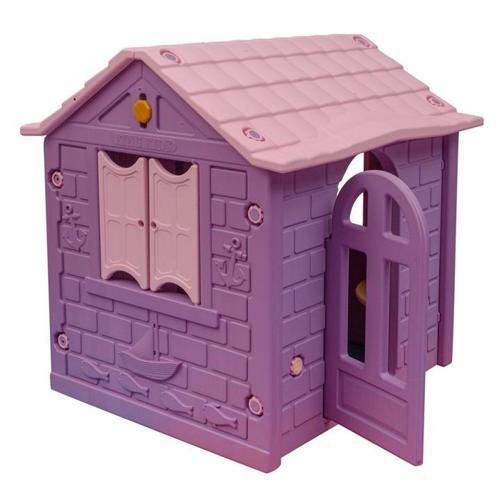 Ev Tek Kapılı Oyun Evi Pembe