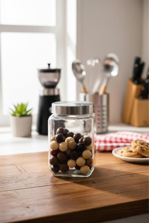 BOROSİLİCATE CAM KAVANOZ 820 ML