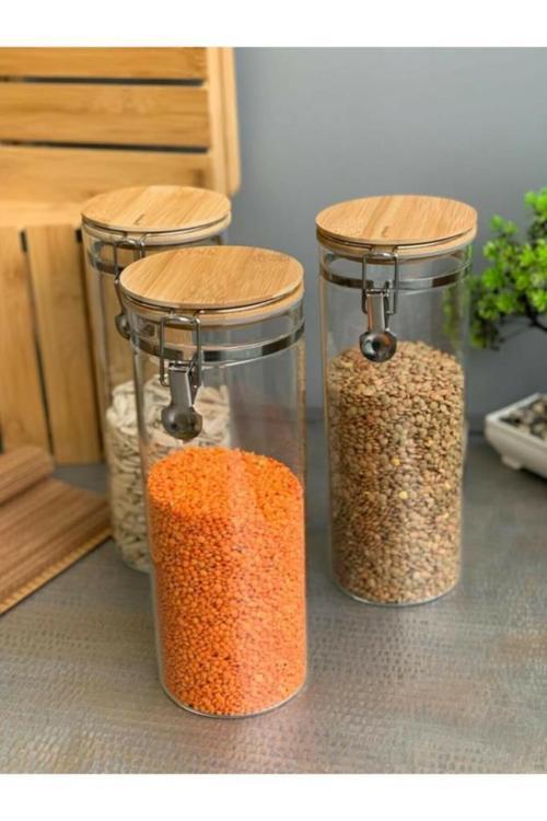 Mada 1700ml 26 Cm 6lı Kelepçeli Vakumlu Boroslikat Cam Set