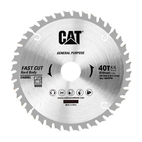 DA08002 184x30mm Ahşap Kesme Elmas, Daire Testere Bıçağı 40 Diş