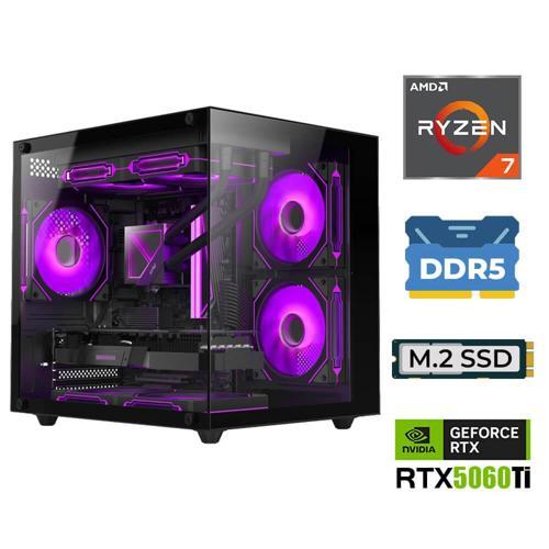 Elite X160 Ryzen 7 7800X3D 32GB DDR5 Ram 1TB M.2 NVMe SSD 16GB RTX5060Ti Sıvı Soğutmalı Masaüstü Oyuncu Bilgisayar