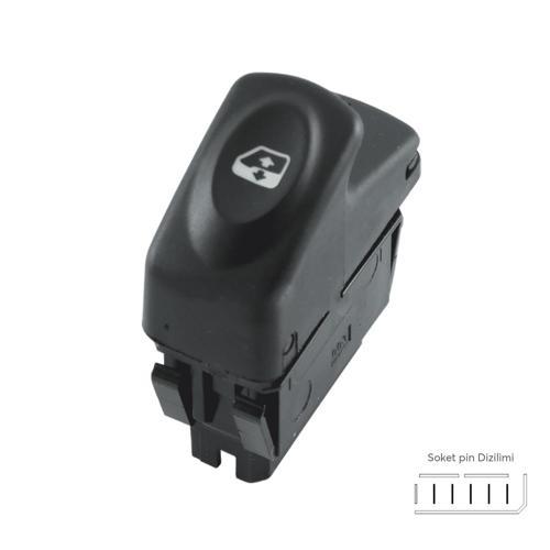 Cam Acma Kapama Anahtari Renault Kangoo Megane 1 Clio (Pin 5)