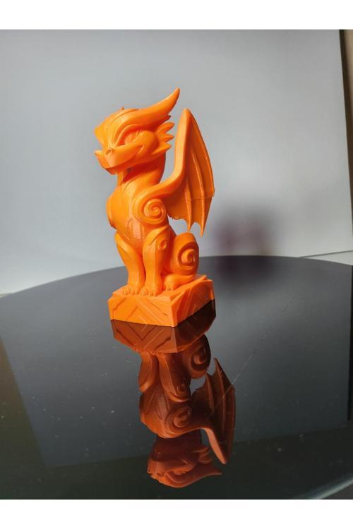 "Alevin Ruhu – 3D Baskı Mitolojik Ejderha Figürü