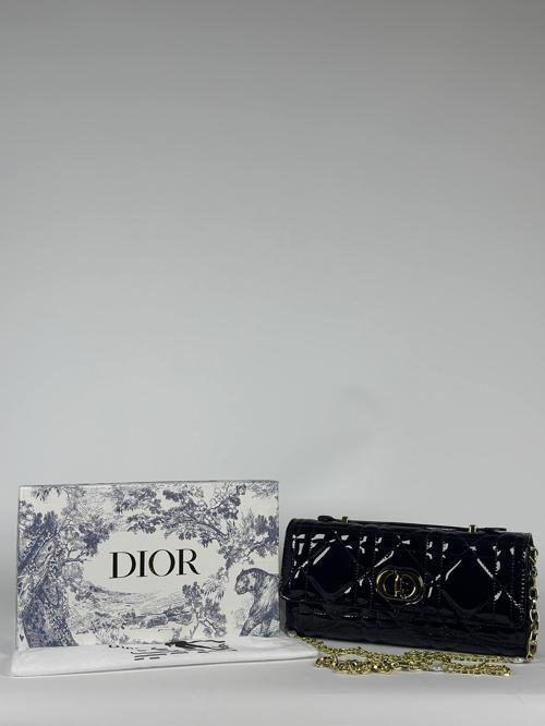 Caro Patent Leather Mini Flap Bag