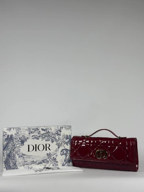 Caro Patent Leather Mini Flap Bag