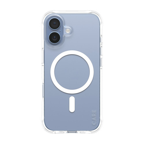 CARE by PanzerGlass Fashionable iPhone Apple iPhone Samba Transparent Beyaz MagSafe Uyumlu Kılıf