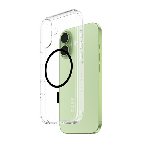 Care By Panzerglass Flagship İphone Apple İphone Transparent Urban Explorer Siyah Magsafe Uyumlu Kılıf