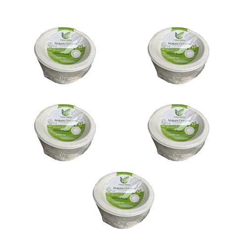 Nature Ekolojik Karton Kağıt Tek Kullanımlık Çorba Kasesi - 400 cc - 50 Adetlik 5 Paket