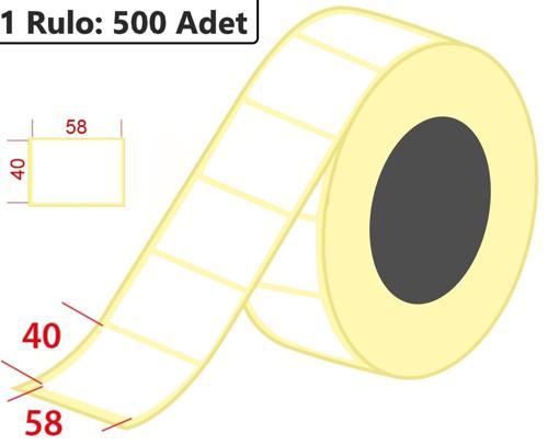 40x58 mm Termal Terazi Etiketi 500'lü Sarım