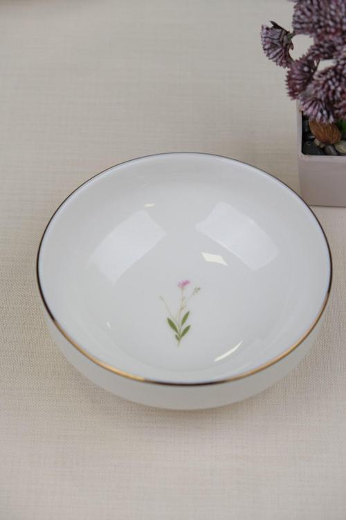 Porselen Natura Çuha Altın Yaldız Kase 13,50cm Tekli