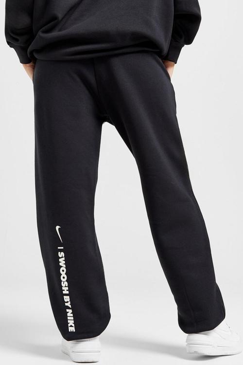 Sportswear Fleece Loose Fit Women's Pant Kadın Bol Kesim Eşofman Altı Siyah