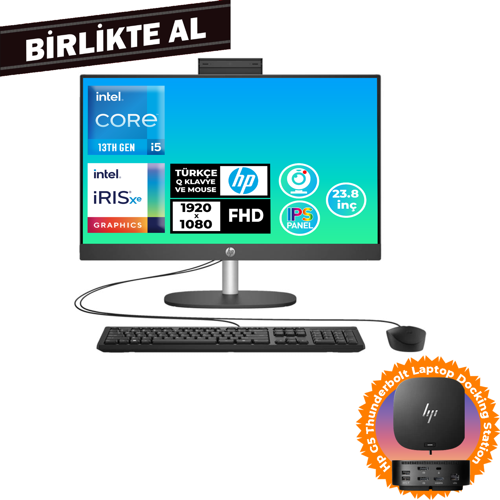 ProOne 240 G10 i5-1334U 32GB 1TB SSD 23.8" FHD W11P All In One PC + Docking Station B70VFAT 056