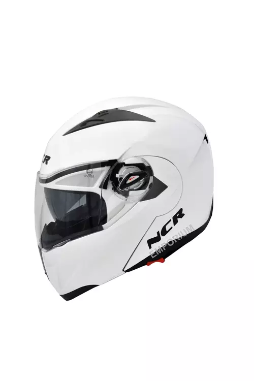 Kask Çene Açılır Vizörlü Beyaz (Ece Belgeli)