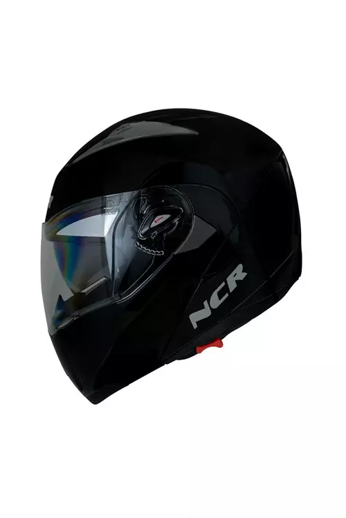 Kask Çene Açılır Vizörlü Parlak Siyah (Ece Belgeli)