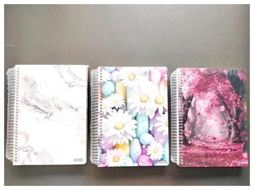 Ahşap Kapak 100 Yaprak Çizgisiz Defter A5 Spiralli