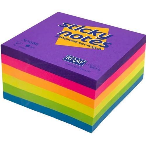 Kraf Yapışkanlı Not Kağıdı 76X76Mm 400 Yaprak 2 adet