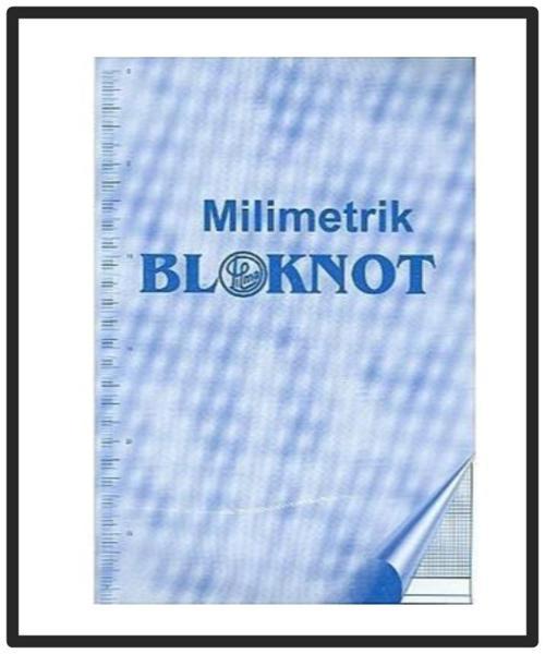 Milimetrik Defter A3 Mavi 30 Yaprak - 3 adet