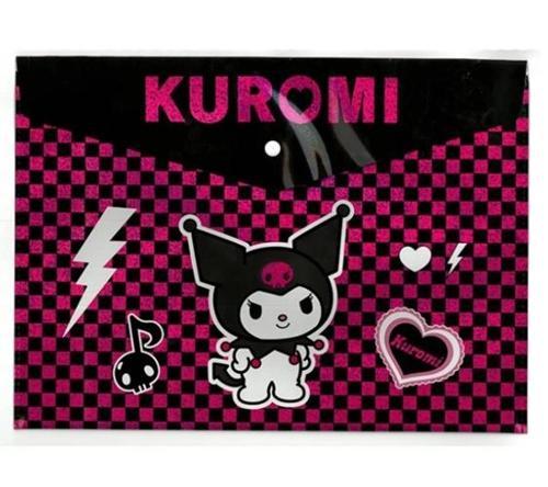 Kuromi Çıtçıtlı Dosya A4 - 2 adet