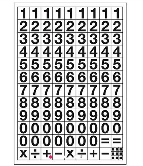 Tanex Rakam Stickers 2 Sayfa Stc-502 - 3 adet