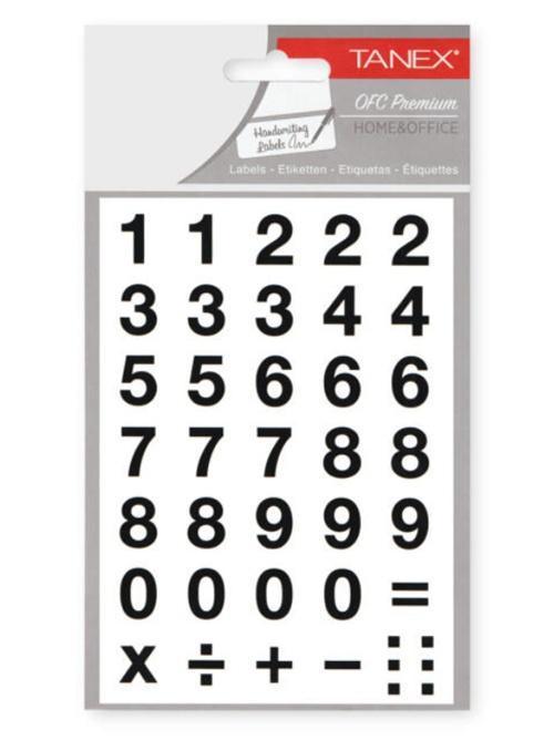 Tanex Rakamlar Stickers 2 Sayfa Stc-506 - 3 adet