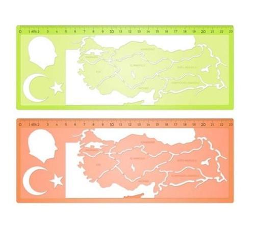 Türkiye Haritası Şablonu - 3 adet