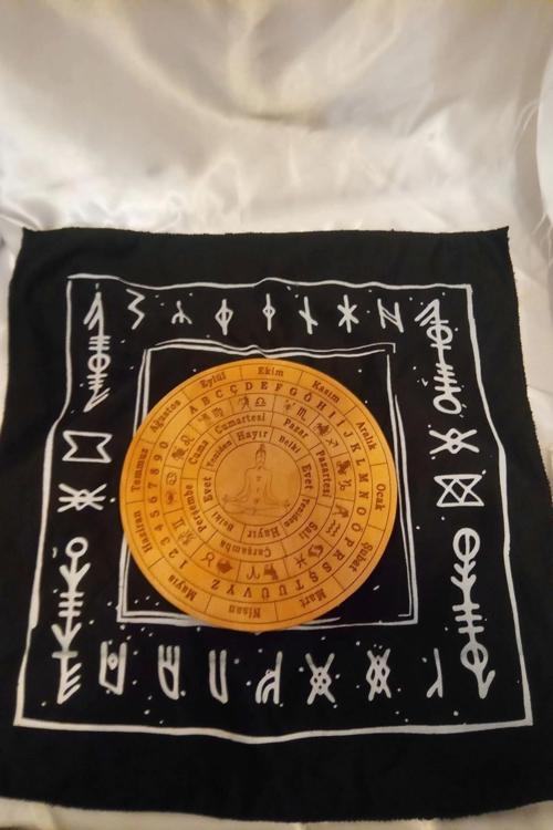 Pandül Sarkaç Tahtası Türkçe Ahşap Sarkaç Örtüsü Ritüel Set