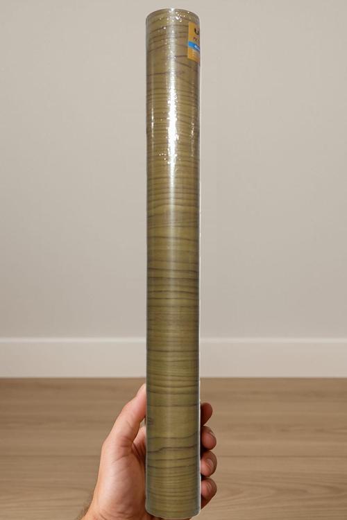 Yapışkanlı Asetat Kahverengi Ahşap Desenli 45x200 cm - 1 Adet 