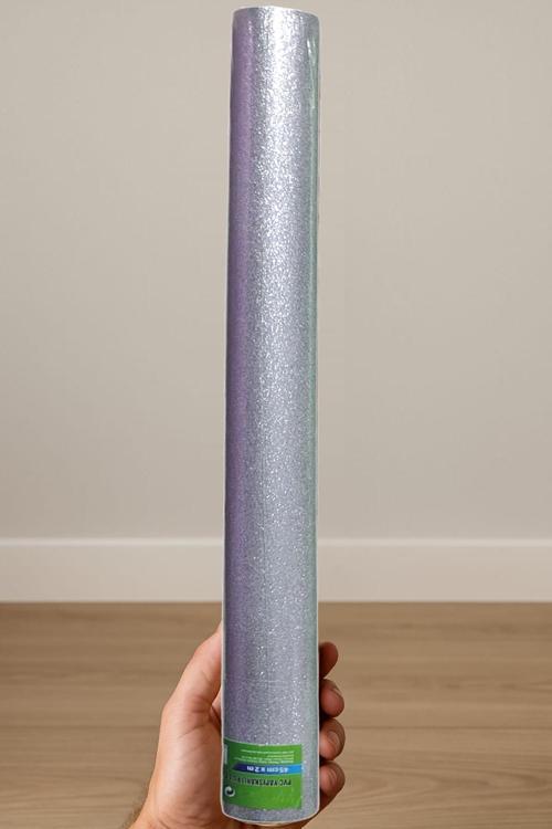 Gri Yapışkanlı Asetat 45x200 cm - 1 Adet 