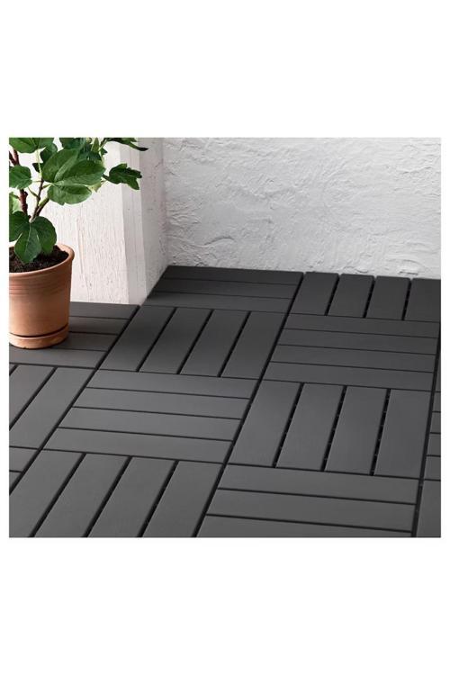 Runnen Bahçe Balkon Yer Döşemesi Gri 9 Adet 30X30Cm Toplam 0.81 M²