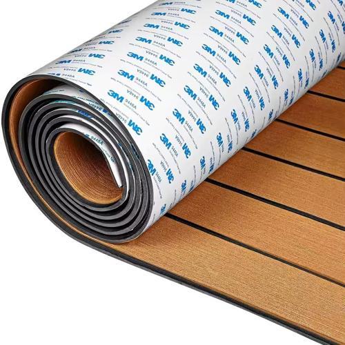 Kahverengi Eva Suni Teak (Tik) Tekne, Yat ve Karavan İçin Zemin Kaplaması 240 x 120 cm