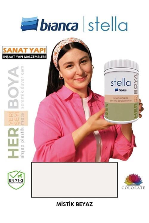 Stella Su Bazlı Akrilik Boya Mistik Beyaz 1 Lt