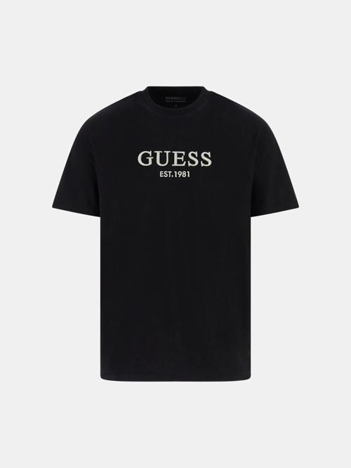 Embroidery Erkek Siyah Regular Fit T-Shirt M5BI09K8FQ4-JBLK
