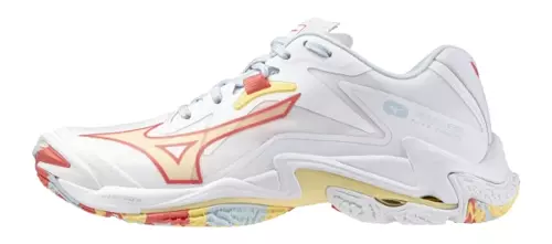 Wave Lightning Z8 Kadın Voleybol Ayakkabısı Beyaz / Pembe
