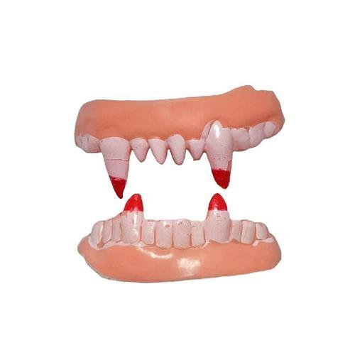 Büro Ev Ofis Gösteri Vampir Kostümü için Çift Damak Yumuşak Dişler