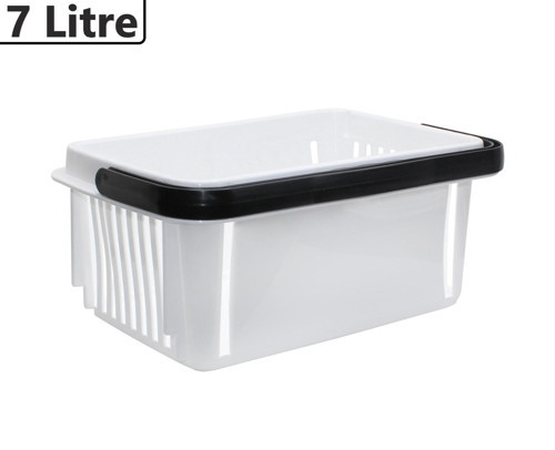 Plastik Kozmetik Alışveriş El Sepeti 7 Litre Beyaz