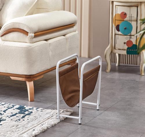 Lucıano  Dergılık Beyaz Metal Taba Deri