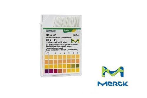 109535 Ph Kağıdı Ph 0 - 14 Ph-indikatör Şeriti Evrensel Indikatör Mcolorphast™ 100 Adet/kutu