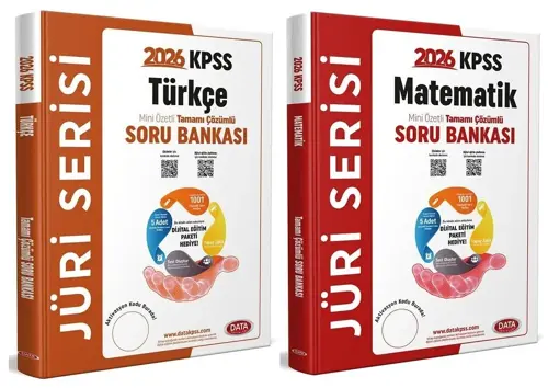 Data 2026 KPSS Türkçe + Matematik Jüri Soru Bankası 2 li Set Data Yayınları