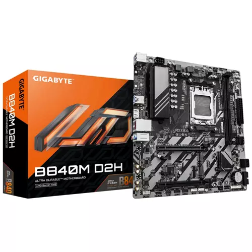 B840M D2H Soket AM5 DDR5 7600MHz (OC) mATX Gaming (Oyuncu) Anakart